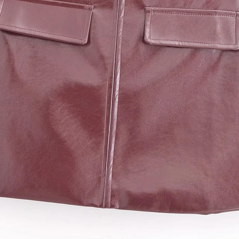 Women's Solid Bodycon Mini Skirt PU Leather Sexy Streetwear Elegant Fashion 2026 Y2K Style Faldas Mujer Skirt Faux Woman Skirt - Image 3