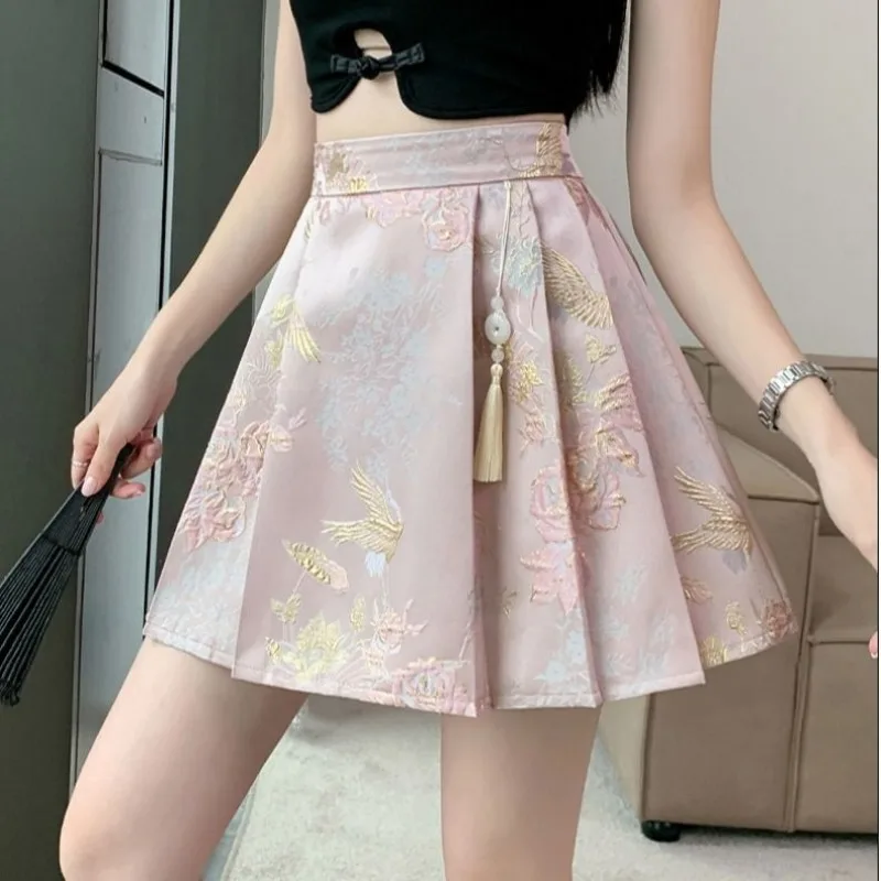 Spring Autumn New Fashion Elegant High Waist Horse Face Skirt Casual Versatile Western Style New Chinese Women's Clothing Skirts - Image 4