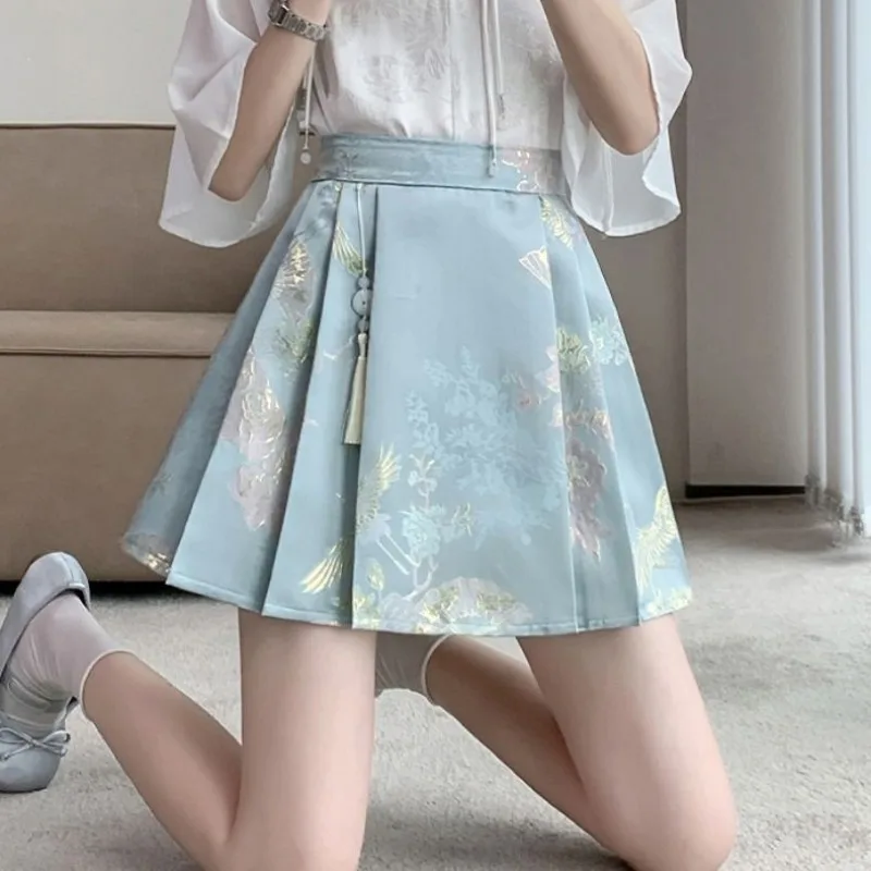 Spring Autumn New Fashion Elegant High Waist Horse Face Skirt Casual Versatile Western Style New Chinese Women's Clothing Skirts - Image 3