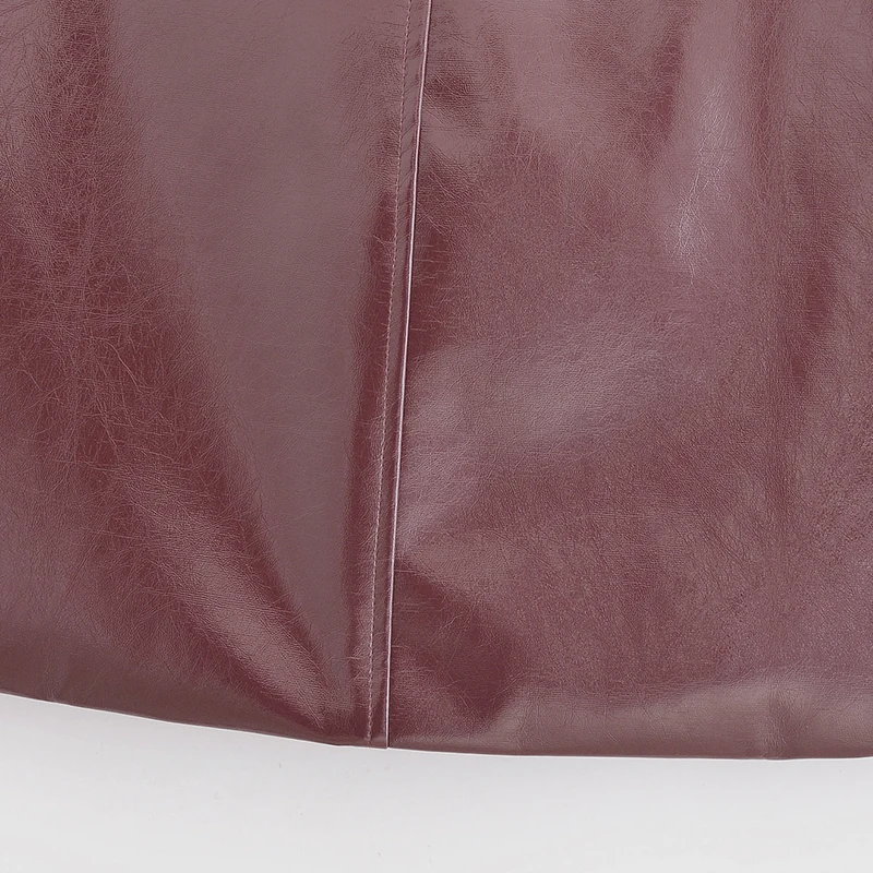 Women's Solid Bodycon Mini Skirt PU Leather Sexy Streetwear Elegant Fashion 2026 Y2K Style Faldas Mujer Skirt Faux Woman Skirt - Image 5