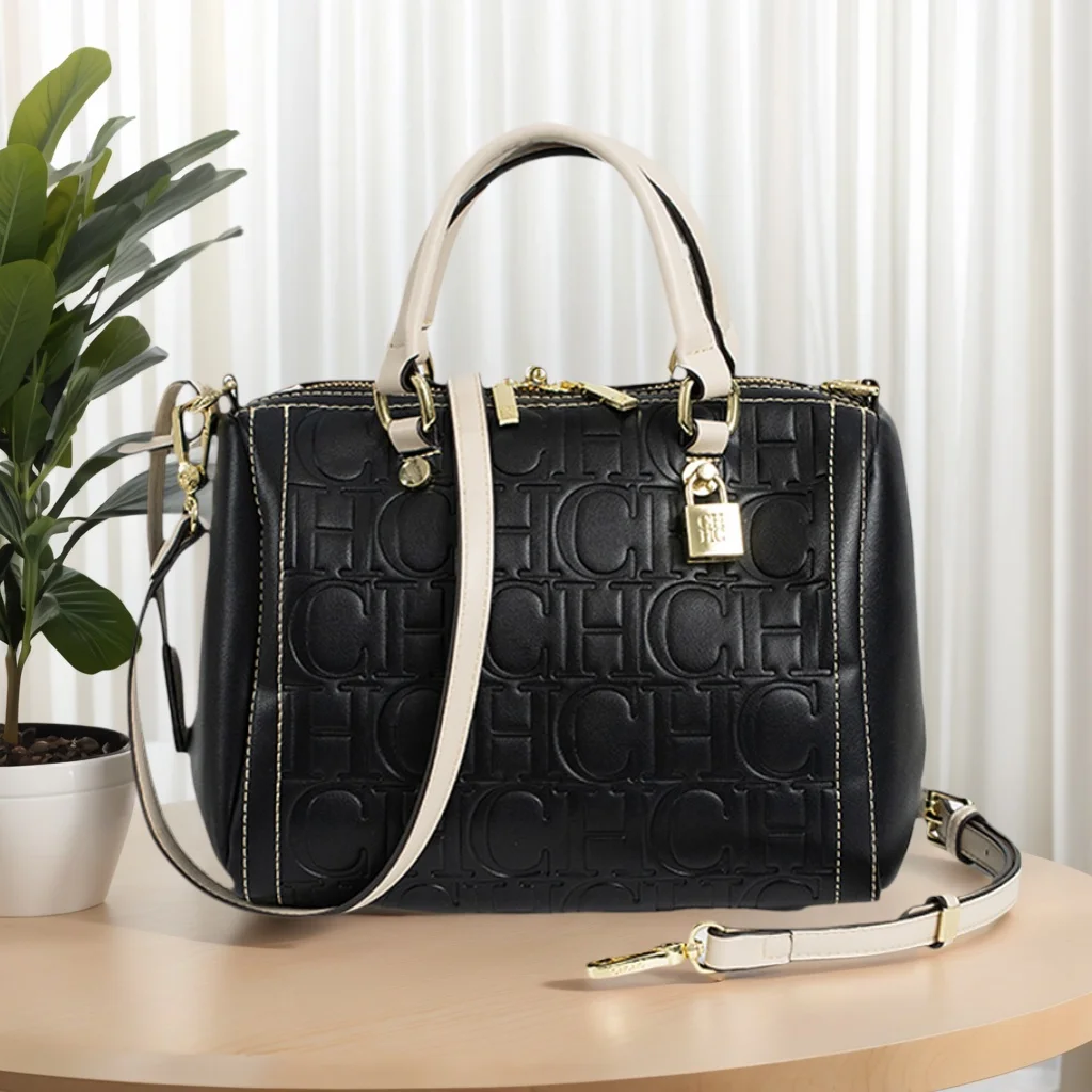 CH Autumn/Winter Christmas Fashion PU Material Lock Lock Design Women's Crossbody Bag 2025 Designer New Handbag Trendy Brand - Image 2