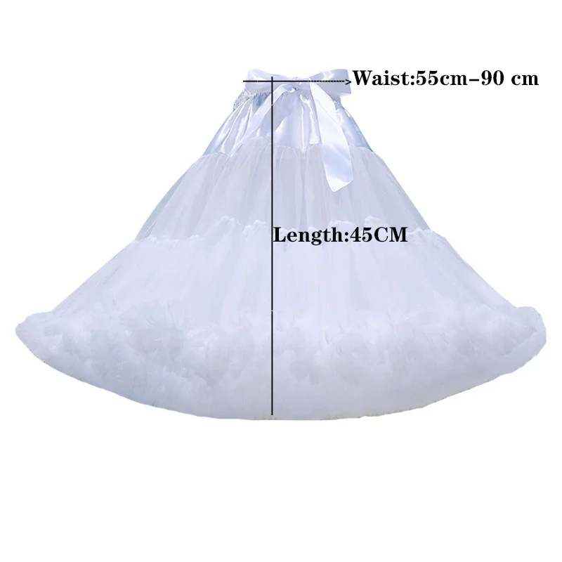 Crinoline Inner Bustle Cosplay Tutu Puffy Women Flower Style Lolita Fluffy Petticoats Cancan Skirt Under Wedding Dress - Image 2
